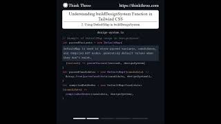 Understanding buildDesignSystem in Tailwind CSS [upl. by Reema925]