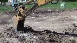 HampL Tooth Companys 233ST9 amp 233TT7 Rock Bucket Teeth Combo In Action [upl. by Ahsieket418]