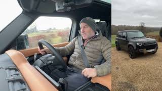 Land Rover Defender P400e X  Road Driving Review [upl. by Aihsal466]