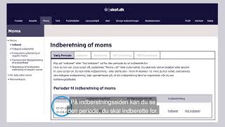 Sådan indberetter og betaler du moms [upl. by Aerdnek]