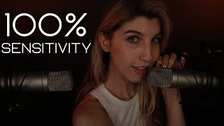 100 SENSITIVITY INAUDIBLE WHISPERS ASMR Intense Natural Mouth Sounds amp Hand Movements [upl. by Warfield]