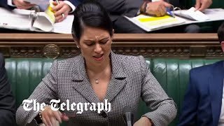 Priti Patel tells MPs to shut up hours before resigning as Home Secretary [upl. by Rma]