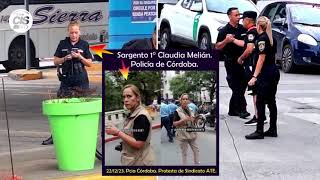 REAPARECIÓ LA POLICIA QUE SE DISFRAZA DE quotPRENSAquot EN LAS MARCHAS DE ATE CORDOBA [upl. by Annaesor]