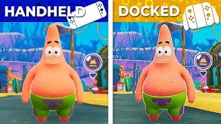 SpongeBob SquarePants The Patrick Star Game  Switch Handheld vs Docked Graphics Comparison [upl. by Akyeluz48]