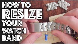 How to Resize  Adjust a Watch Band [upl. by Yaresed]