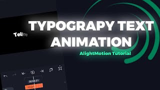 TYPOGRAPHY TEXT ANIMATION  ALIGHTMOTION TUTORIAL [upl. by Lenehc]