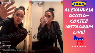 Alexandria Ocasio Cortez FULL Instagram Live 🇺🇸  AOC IG Livestream 4219 [upl. by Isolt687]