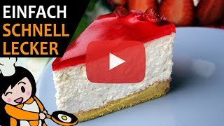 ErdbeerQuarkTorte  Rezept Videos [upl. by Ahsiele]