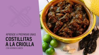 COSTILLITAS A LA CRIOLLA  ¡Simplemente Deliciosas [upl. by Zetniuq571]