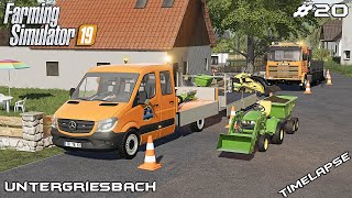 Landscaping with new John Deere  Lawn Care on Untergriesbach  Farming Simulator 19  Episode 20 [upl. by Noissap163]