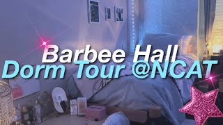 COLLEGE DORM TOUR BARBEE HALL NCAT [upl. by Narhem]