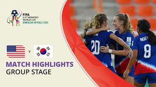 HIGHLIGHTS USA v Korea Republic  FIFA U17 Women’s World Cup 2024 [upl. by Worlock]