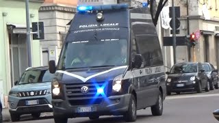 Passaggio X2 Infortunistica Stradale Volkswagen Crafter Polizia locale Trento in emergenza a Trento [upl. by Ching]