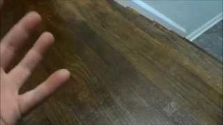 Repairing Scratched Hardwood Floors QUICKLY With Stain [upl. by Mcclenon]