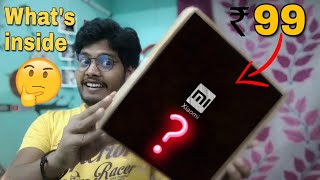 ₹99 Mi Mystery Box  Whats inside  ₹99 Mi Mystery Box में क्या मिलेगा अभी जाने  धोखा तो नही ☹️ [upl. by Idas]