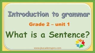 What is a Sentence Types of Sentences Grade 2 [upl. by Karsten]