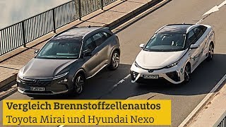 Toyota Mirai vs Hyundai Nexo WasserstoffElektroautos im Test  ADAC 2018 [upl. by Jeniffer514]