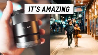 Sony 55mm 18 Lens for STREET PHOTOGRAPHY Why I Recommend It Sony A7III [upl. by Ahsian959]