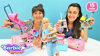 Barbie ile bebek bakma oyunları Kızlar için Sevcan ve Ümit ile Barbie oyunları [upl. by Enirac]