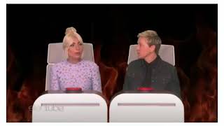 Lady Gaga On Ellen 2018  Ellens Burning Questions [upl. by Kenimod]