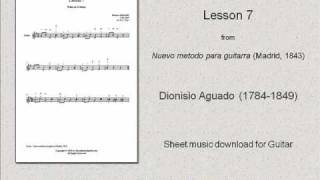 Aguado  Lesson 7 New Guitar Method [upl. by Thomey]