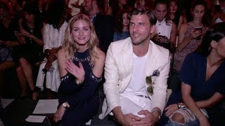 Olivia Palermo Johannes Huebl and more front row at the Jonathan Simkhai Ready to Wear Fashion Show [upl. by Alix]