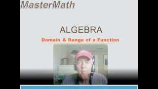 Algebra  Domain and Range of a Function  8th Grade Math [upl. by Graehl]