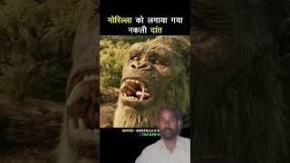 gorilla ko lagaya gaya naya dant yt shortyt animals gorilla ytshorts monkey viralytshorts [upl. by Iroak673]