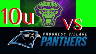 10u FOOTBALL  PROGRESS VILLAGE PANTHERS VS PRESSURE HOUSE ACADEMY  10212023 [upl. by Lever662]