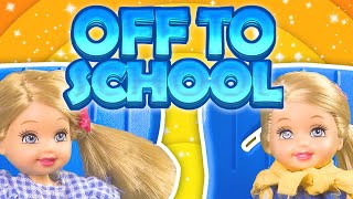 Barbie  The Twins Are Off To School  Ep65 [upl. by Laughton]