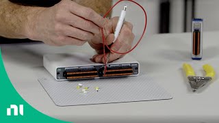 How to crimp a ferrule on stranded wires for data acquisition hardware [upl. by Ramoh]