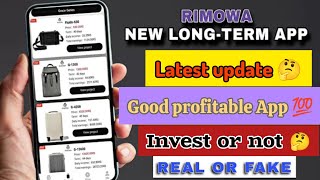 RIMOWA EARNING APP  Rimowa App Detailed video [upl. by Marek]