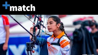 Sheetal Devi India v Öznur Cüre Türkiye  Match  Pilsen 2023 World Archery Para Championships [upl. by Rogovy]