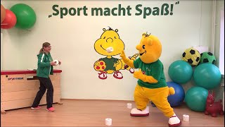 Kindersport zuhause  Fit mit Sportikus Teil 20 Spaziergang im Winterwald [upl. by Akilam]