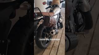 XSR 155 side saddle bag mod DIY installation tutorial xsr yamahaxsr155 xsr155 motorcycle [upl. by Areehs]