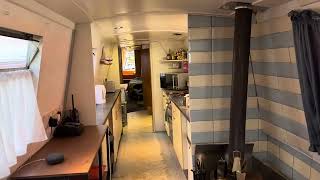 Club Line Steel Cruiser Stern Narrowboat BoatForSale1 on Popular Rented Residential Mooring [upl. by Deron84]