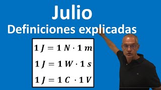 Julio Unidad de Energía Definiciones explicadas [upl. by Ahselef]