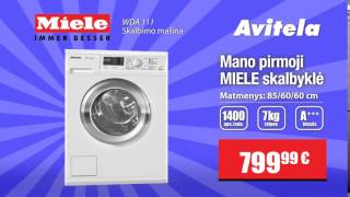 MIELE WDA 111 skalbimo mašina  AVITELA [upl. by Hoopen703]