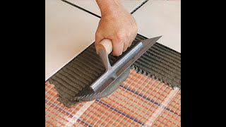 How to Install a SunTouch Electric Floor Heating Mat [upl. by Kosel]