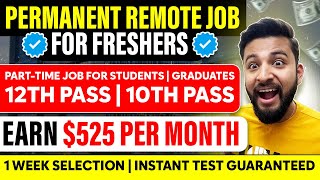 😍LIFETIME WORK FROM HOME JOB  EARN UPTO 525MONTH🔥 GENUINE VERIFIED✅ ZERO APPLICATION FEES💡 [upl. by Udenihc]