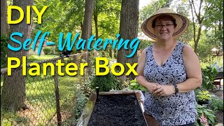 DIY Self Watering Container  Planter Box  💦🪴🌺🌸💦 [upl. by Kristoffer207]