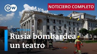 DW Noticias del 19 de agosto Bombardeo ruso contra un teatro deja 7 muertos Noticiero completo [upl. by Slocum776]