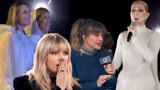 Celebs React To Celine Dions Comeback Olympics PerformanceTaylor Swift Kelly Clarkson Hoda [upl. by Yecaj399]