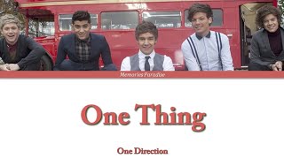 One Direction  One Thing Color Coded Lyrics [upl. by Lil611]