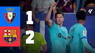 OSASUNA 12 BARÇA  LALIGA 202324 MD4 [upl. by Nerro]