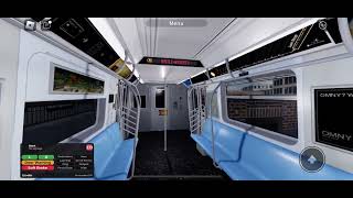 Roblox Myrtle Avenue Lines R179 M Shuttle train driving from Myrtle Avenue to Metropolitan Avenue [upl. by Nykal408]