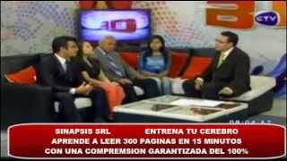 Entervista LECTURA SINAPTICA CANAL CTV 2015 [upl. by Anderea]