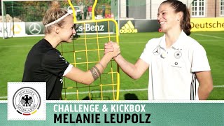 HORSEChallenge vs Melanie Leupolz  Frauen Nationalmannschaft  Kickbox [upl. by Oxley]