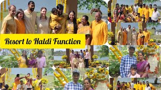 America Ammayi ki Haldi CeremonyMargosa Resort lo Haldi FunctionHaldiCeremonyhaldi [upl. by Atsok]