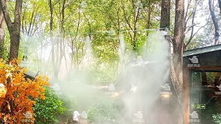 How fogging systems keep restaurants cool  Nebufly Fog Misting System [upl. by Arlette134]